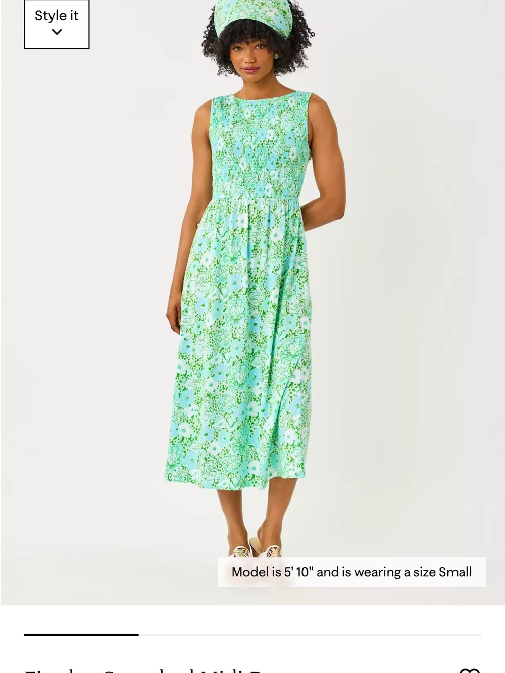 NEW IN STORE Lilly Pulitzer Finnley Midi Dress in Mint Condition: Burst of Joy